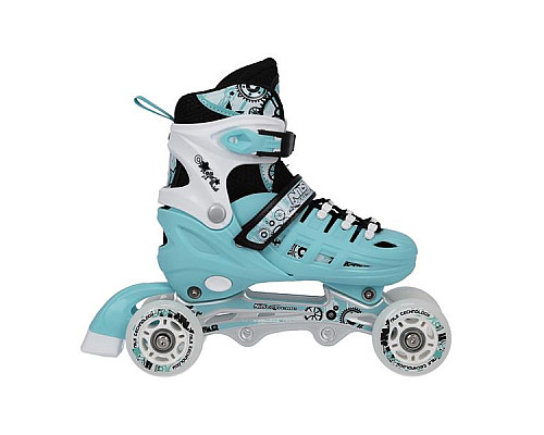 Роликові ковзани 4в1 NILS EXTREME NH10905 розмір S 31-34, блакитні