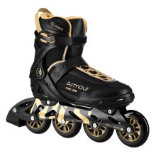 NA22151 INLINE SKATES ARMOUR BLACK GOLD SIZE 40  NILS EXTREME