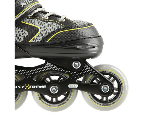 Роликові ковзани NILS EXTREME NA14198 розм. S (31-34)  чорно-жовтий