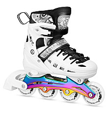 Роликові ковзани 4в1 NILS EXTREME NH10905 розмір M 35-38, чорно-білі