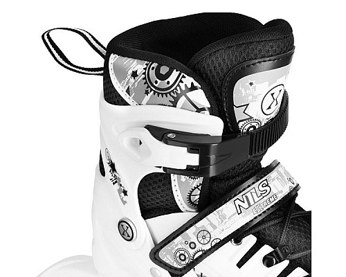 Роликові ковзани 4в1 NILS EXTREME NH10905 розмір M 35-38, чорно-білі
