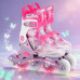 Роликові ковзани NILS FUN NJ1025 FLIPZY розмір S 31–34, рожеві