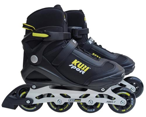 Роликові ковзани KUBISPORT розмір 43, чорно-жовті