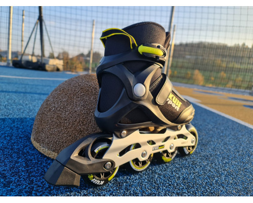 Роликові ковзани KUBISPORT розмір 45, чорно-жовті