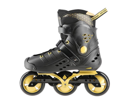 Роликові ковзани розмір 35 NILS EXTREME SLALOM NA20006 чорно-золотий