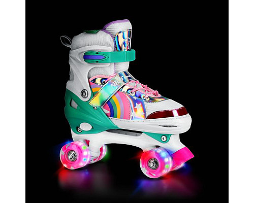 Роликові ковзани NILS Extreme NQ0187 розмір M 35-38, різнокольорові