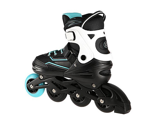 Роликові ковзани NILS EXTREME NA1169A розмір M 35-38, чорно-блакитні