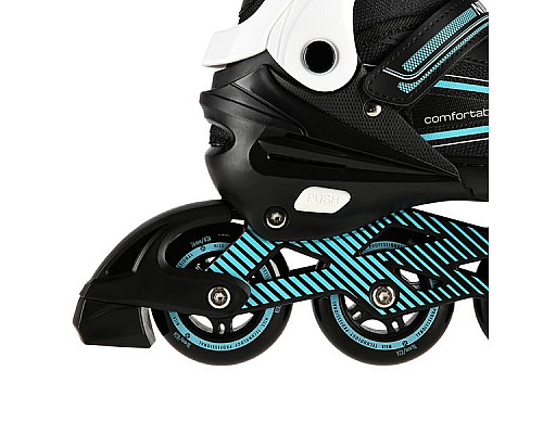 Роликові ковзани NILS EXTREME NA1169A розмір M 35-38, чорно-блакитні