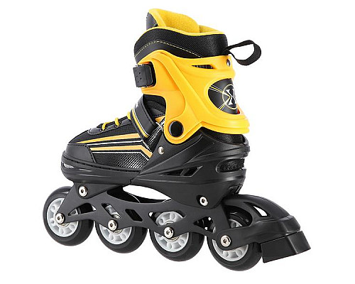 Роликові ковзани 2в1 NILS EXTREME NH18190 розмір M 34-38, чорно-жовті