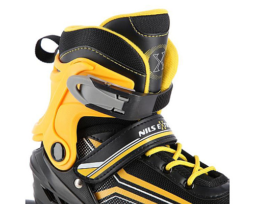 Роликові ковзани 2в1 NILS EXTREME NH18190 розмір M 34-38, чорно-жовті