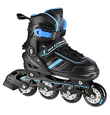 Роликові ковзани 2в1 NILS EXTREME NH18191 розмір L 39-42, чорно-сині