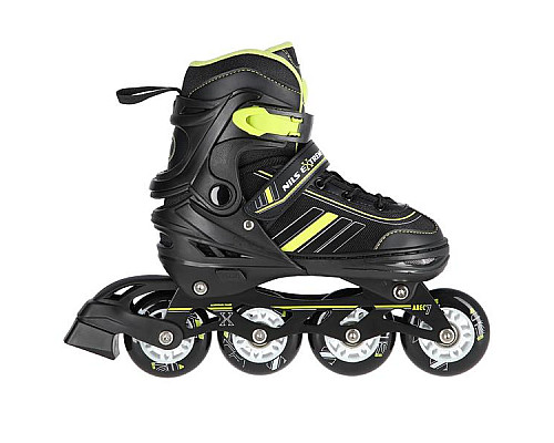 Роликові ковзани 2в1 NILS EXTREME NH18191 розмір L 39-43, чорно-жовті