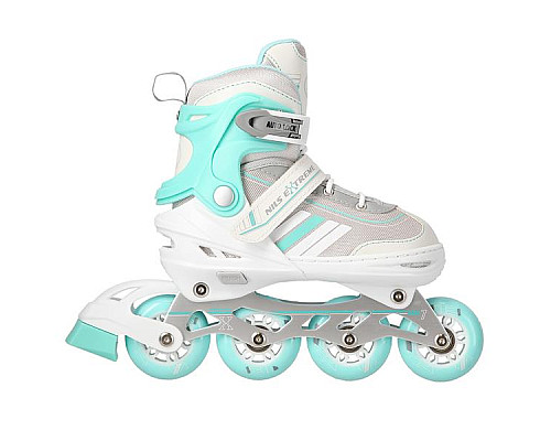 Роликові ковзани 2в1 NILS EXTREME NH18191 розмір S 29-33, біло-блакитні