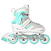 Роликові ковзани 2в1 NILS EXTREME NH18191 розмір S 29-33, біло-блакитні