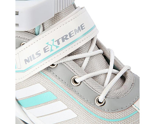 Роликові ковзани 2в1 NILS EXTREME NH18191 розмір S 29-33, біло-блакитні