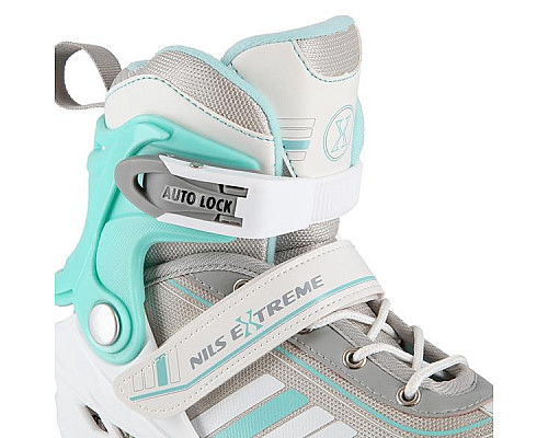 Роликові ковзани 2в1 NILS EXTREME NH18191 розмір S 29-33, біло-блакитні