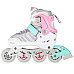 Роликові ковзани 4в1 NILS EXTREME NH18192 розмір S 29-33, біло-рожеві