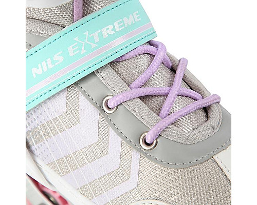 Роликові ковзани 4в1 NILS EXTREME NH18192 розмір S 29-33, біло-рожеві