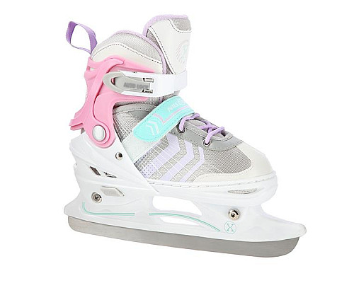 Роликові ковзани 4в1 NILS EXTREME NH18192 розмір S 29-33, біло-рожеві
