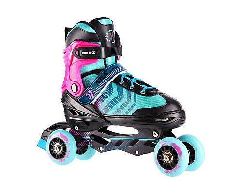 Роликові ковзани 4в1 NILS EXTREME NH18192A розмір M 34-38, різнокольорові