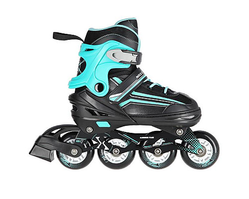 Роликові ковзани 2в1 NILS EXTREME NH18190 розмір M 34-38, чорно-блакитні