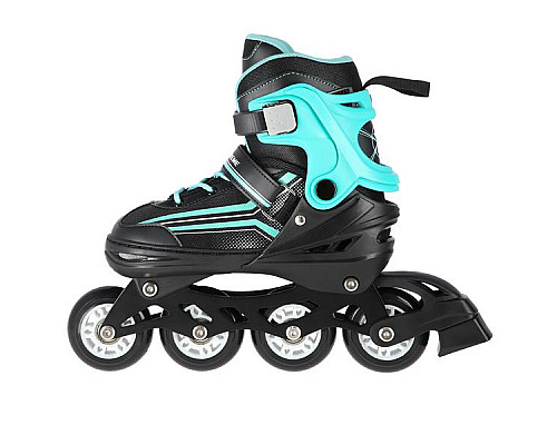 Роликові ковзани 2в1 NILS EXTREME NH18190 розмір M 34-38, чорно-блакитні