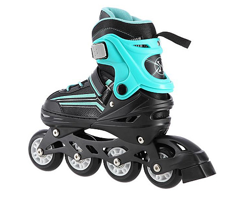 Роликові ковзани 2в1 NILS EXTREME NH18190 розмір M 34-38, чорно-блакитні