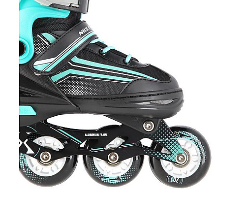 Роликові ковзани 2в1 NILS EXTREME NH18190 розмір M 34-38, чорно-блакитні