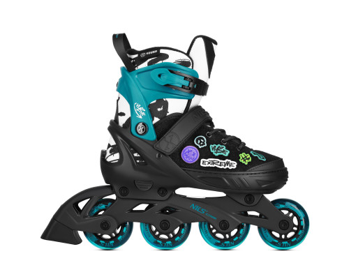 Роликові ковзани NILS EXTREME NA2053A VIBE розмір XS 29-32, бірюзові