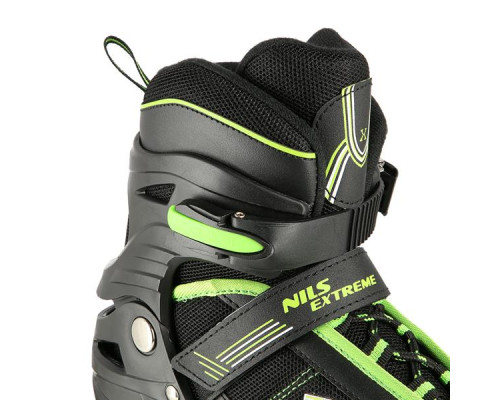 Роликові ковзани NILS EXTREME NA19088 розмір L (39-42) чорно-зелений