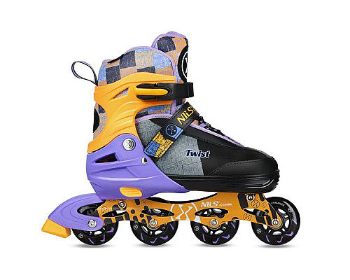 Роликові ковзани NILS EXTREME NA13808 розмір S 31-34,чорно-помаранчеві