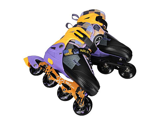 Роликові ковзани NILS EXTREME NA13808 розмір S 31-34,чорно-помаранчеві