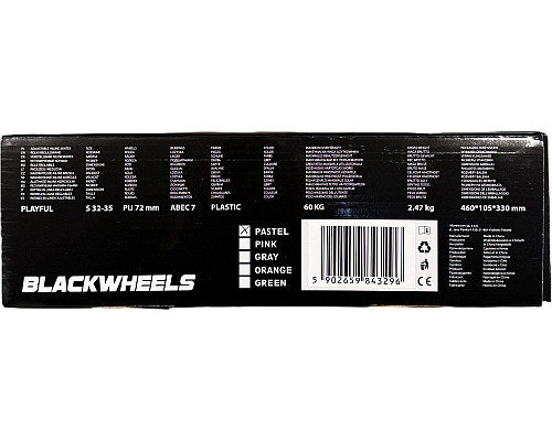 Роликові ковзани Blackwheels Playful S - розмір 32-35, рожево-фіолетові