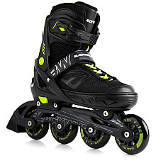 Роликові ковзани Blackwheels Sonic M - розмір 32-35, чорно-зелені
