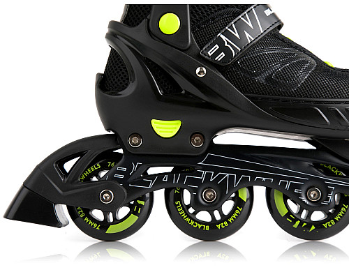 Роликові ковзани Blackwheels Sonic M - розмір 32-35, чорно-зелені Роликові ковзани Blackwheels Sonic M - розмір 32-35, чорно-зелені