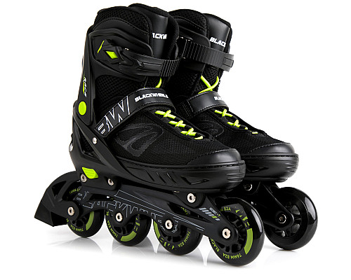 Роликові ковзани Blackwheels Sonic M - розмір 32-35, чорно-зелені Роликові ковзани Blackwheels Sonic M - розмір 32-35, чорно-зелені