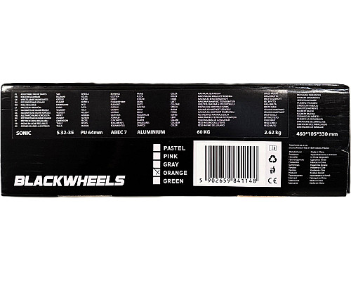 Роликові ковзани Blackwheels Playful S - розмір 32-35, чорно-білі Роликові ковзани Blackwheels Playful S - розмір 32-35, чорно-білі