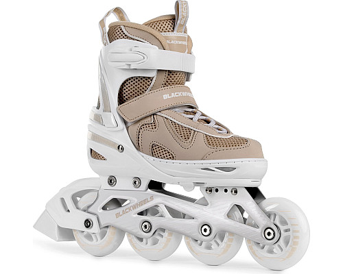 Роликові ковзани Blackwheels Flex Pro M - розмір 34-37, бежеві