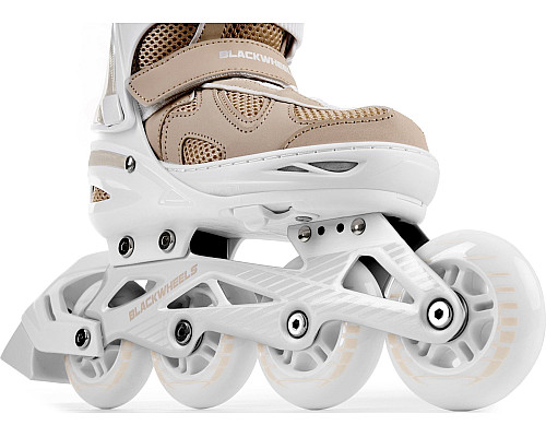 Роликові ковзани Blackwheels Flex Pro M - розмір 34-37, бежеві