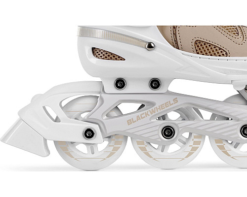 Роликові ковзани Blackwheels Flex Pro M - розмір 34-37, бежеві