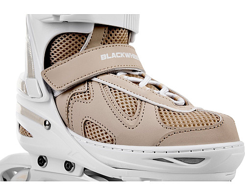 Роликові ковзани Blackwheels Flex Pro M - розмір 34-37, бежеві