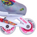 Дитячі регульовані роликові ковзани Action Doly з освітленими колесами - розмір XS 26-29, рожеві