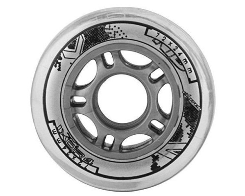 Колеса для роликових ковзанів PU 72x24 82A 4 SZT NILS EXTREME - прозорі