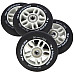 PU 90x24 82A BLACK MAT (4 szt.) + ABEC-9 (8 szt.) SET NILS EXTREME