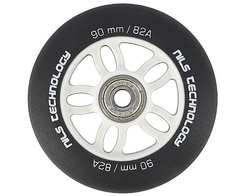 PU 90x24 82A BLACK MAT (4 szt.) + ABEC-9 (8 szt.) SET NILS EXTREME PU 90x24 82A BLACK MAT (4 szt.) + ABEC-9 (8 szt.) SET NILS EXTREME