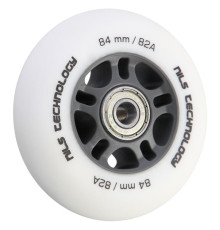 PU 84x24 82A WHITE MAT (4 szt.) + ABEC-9  (8 szt.) SET NILS EXTREME