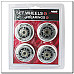 PU 84x24 82A WHITE MAT (4 szt.) + ABEC-9 (8 szt.) SET NILS EXTREME