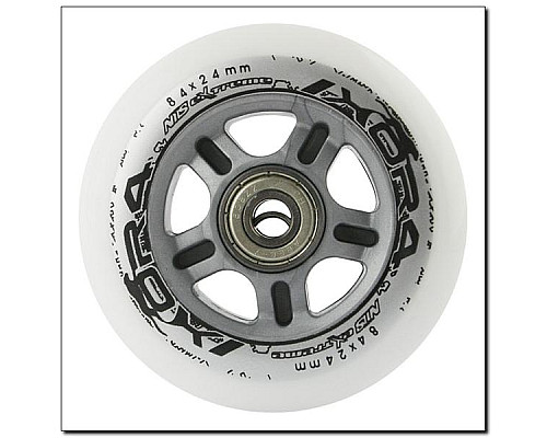 PU 84x24 82A WHITE MAT (4 szt.) + ABEC-9 (8 szt.) SET NILS EXTREME PU 84x24 82A WHITE MAT (4 szt.) + ABEC-9 (8 szt.) SET NILS EXTREME