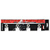 PU 84x24 82A WHITE MAT (4 szt.) + ABEC-9 (8 szt.) SET NILS EXTREME