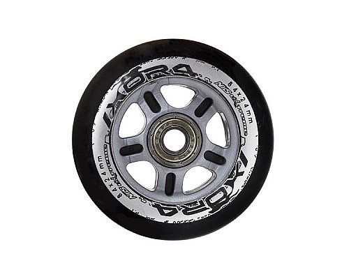 PU 84x24 82A BLACK (4 pcs) + ABEC-9 (8 pcs) SET NILS EXTREME PU 84x24 82A BLACK (4 pcs) + ABEC-9 (8 pcs) SET NILS EXTREME